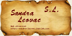 Sandra Leovac vizit kartica